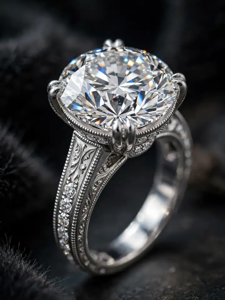Best luxury diamond ring with exceptional brilliant cut stone