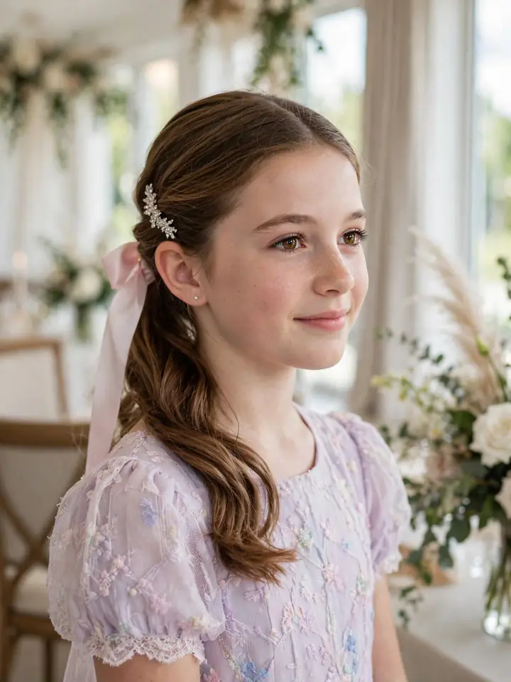 Girls wedding hair styles - cute everyday-elegant wedding hair for girls